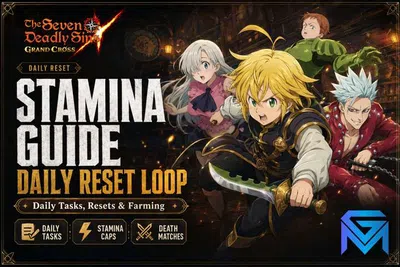 The Seven Deadly Sins: Grand Cross 7DS Grand Cross Stamina Guide: Daily Tasks, Resets news image