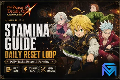 The Seven Deadly Sins: Grand Cross 7DS Grand Cross Stamina Guide: Daily Tasks, Resets news image