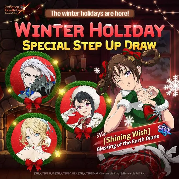 The Seven Deadly Sins: Grand Cross 7DS Grand Cross Winter Festival Update Packs Event news image