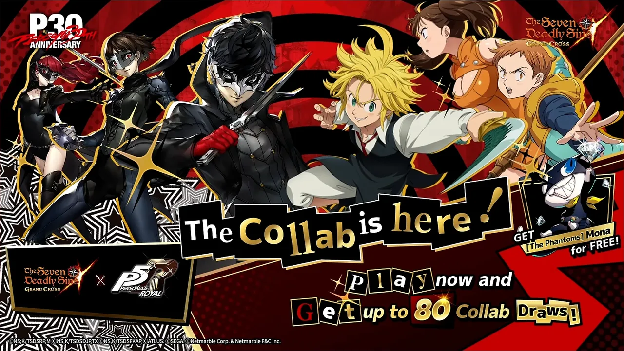 7DS Grand Cross x Persona 5 Royal