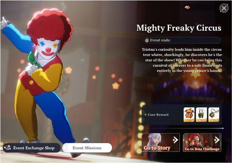 Event Story - Mighty Freaky Circus