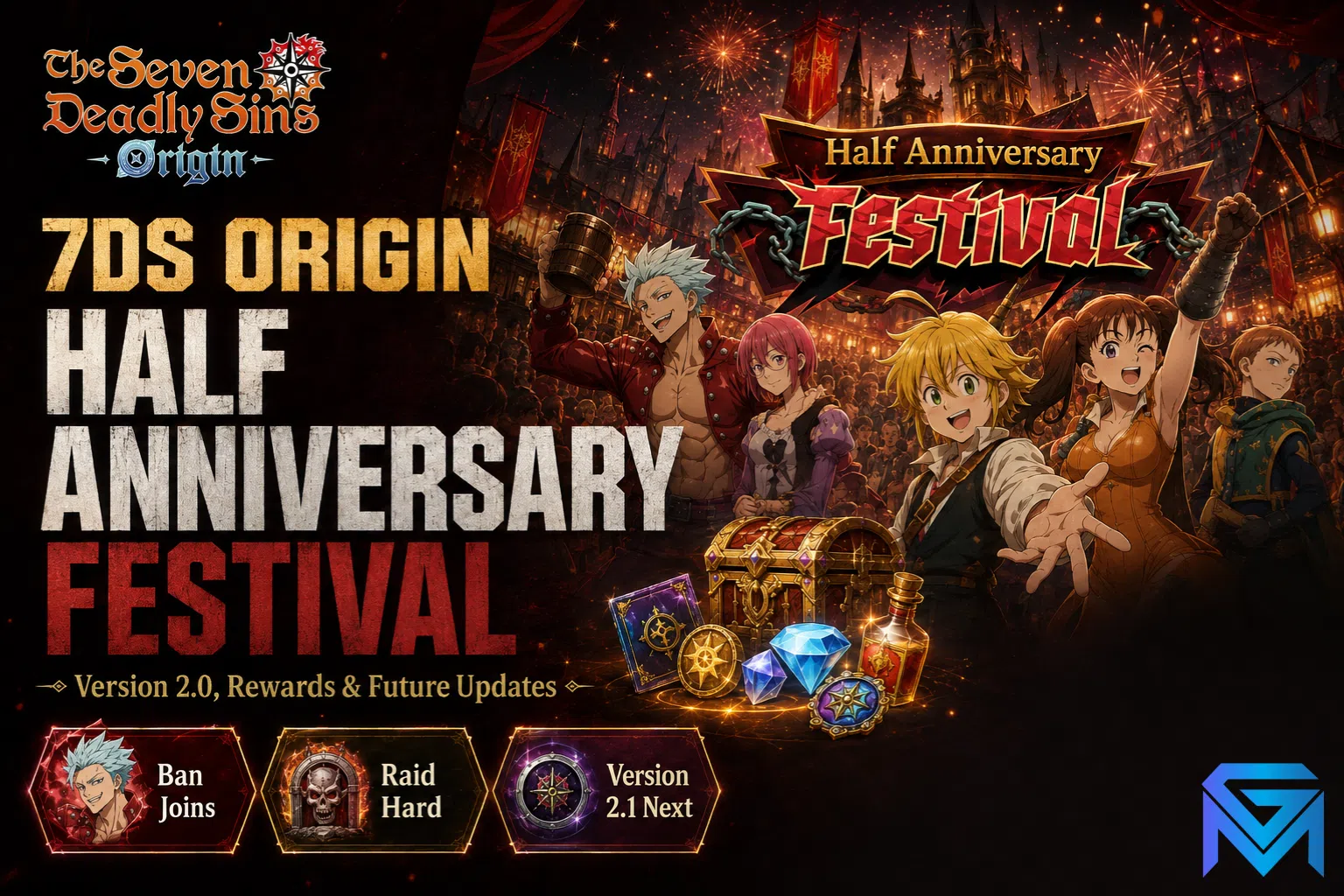 The Seven Deadly Sins: Origin 7DS Origin Half Anniversary: Version 2.0, Rewards news image