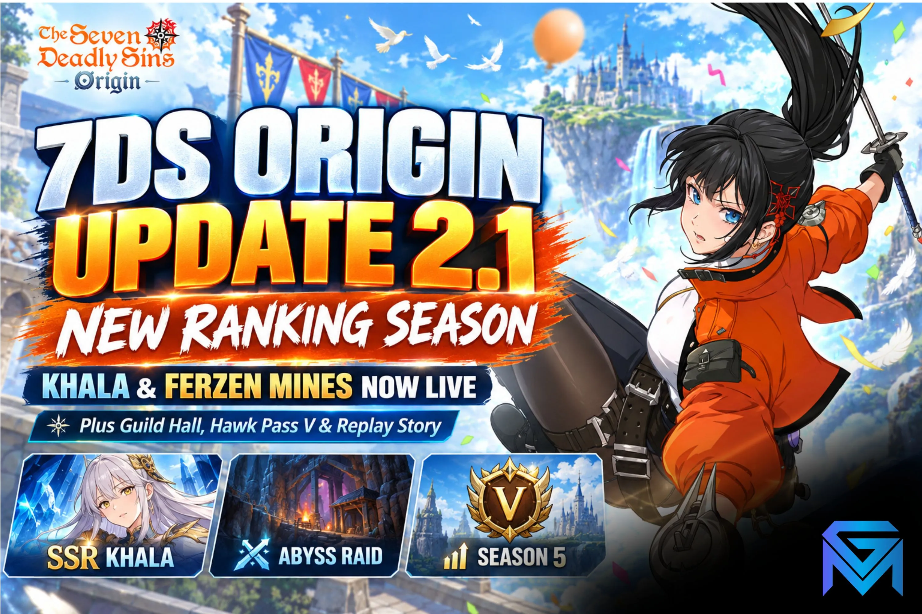 The Seven Deadly Sins: Origin 7DS Origin Version 2.1: Khala, Ferzen Mines & New news image