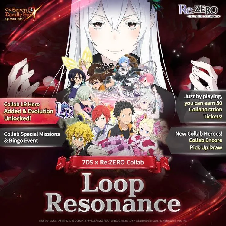 The Seven Deadly Sins: Grand Cross 7DS x Re:ZERO : New Heroes and LR Evolution news image