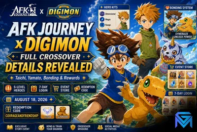 AFK Journey AFK Journey x Digimon Adventure: Full Crossover De news image