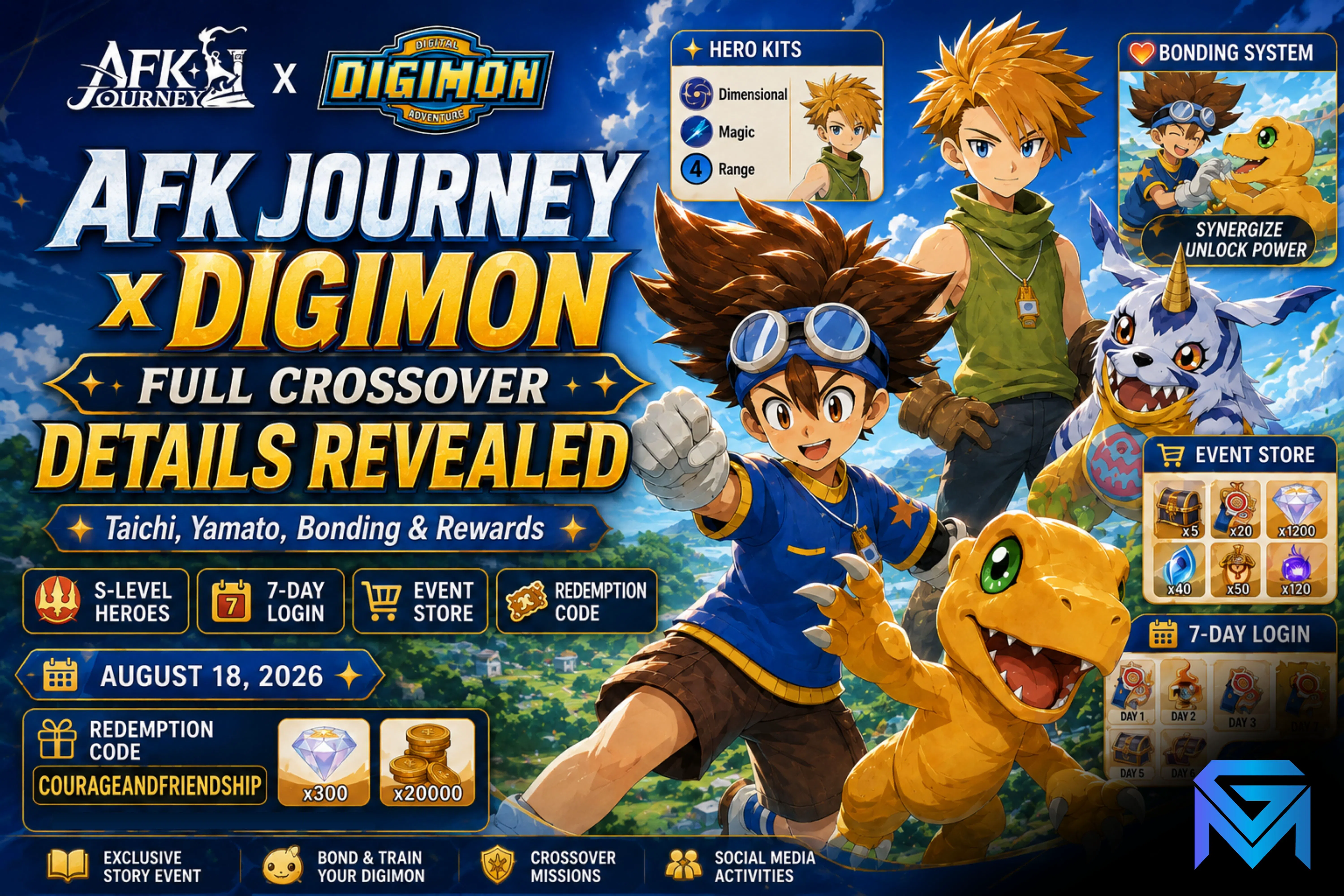 AFK Journey AFK Journey x Digimon Adventure: Full Crossover De news image