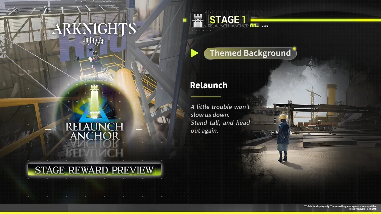 Stage 1: Themed Background "Relaunch"