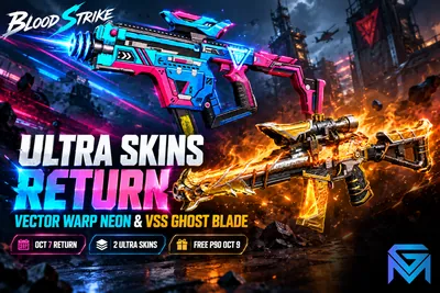 Blood Strike Blood Strike Ultra Skins Return: Vector Warp Neon  news image