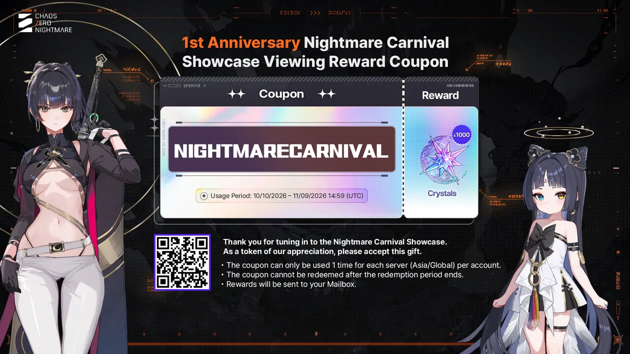 Chaos Zero Nightmare 1st Anniversary: All Events and Rewards