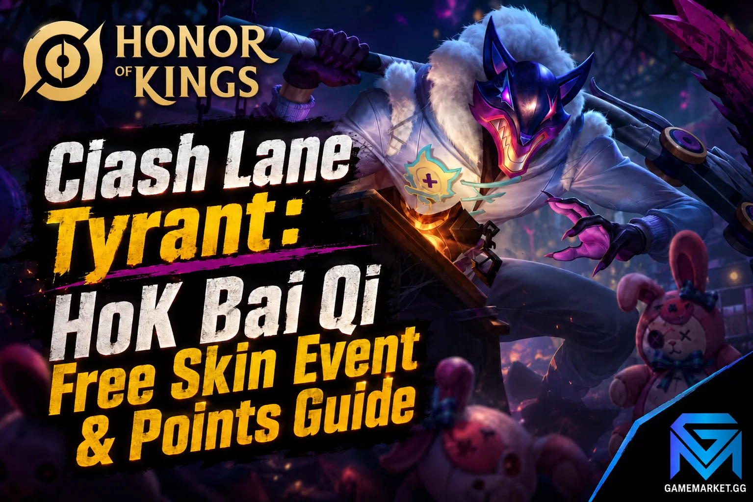 Honor of Kings Clash Lane Tyrant: HoK Bai Qi Free Skin Event & Po news image
