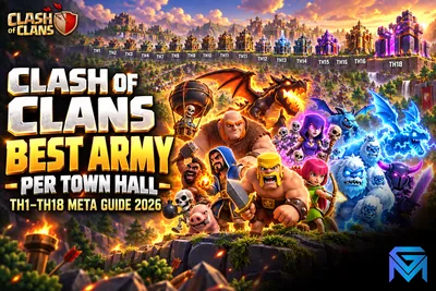 Clash of Clans Clash of Clans Best Army Per Town Hall: TH1–TH18 M news image