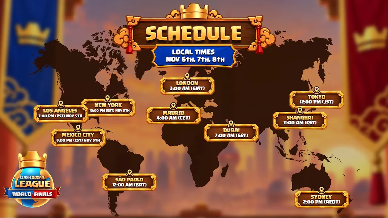 Clash Royale League World Finals Schedule