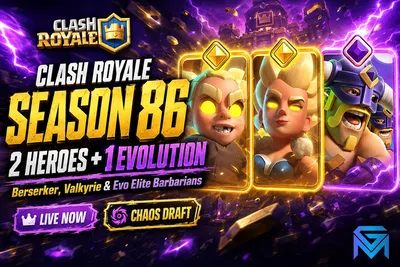 Clash Royale Clash Royale Season 86 Is Live: Two New Heroes and news image