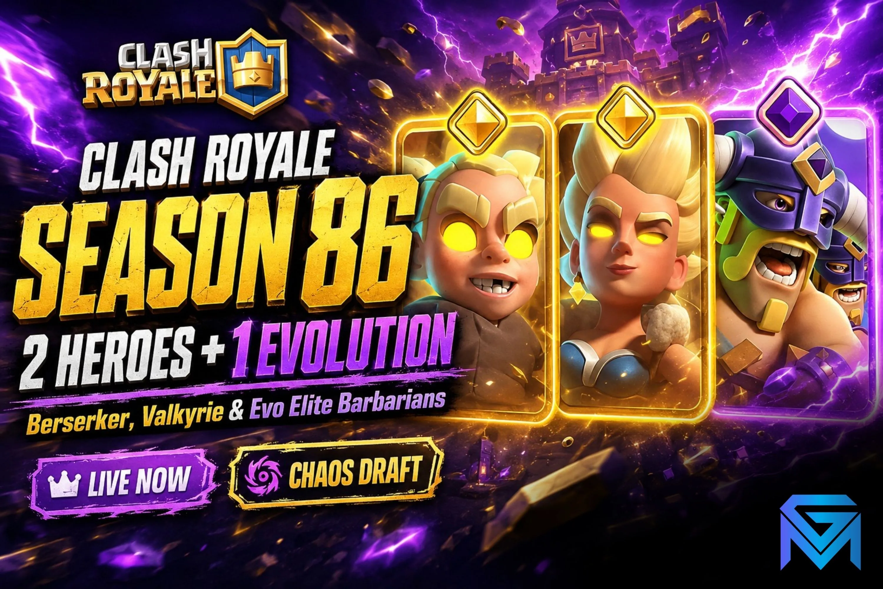 Clash Royale Clash Royale Season 86 Is Live: Two New Heroes and news image