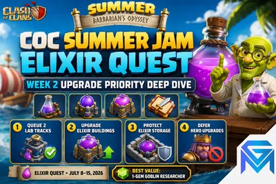 Clash of Clans CoC Summer Jam Elixir Quest — Week 2 Upgrade Prior news image