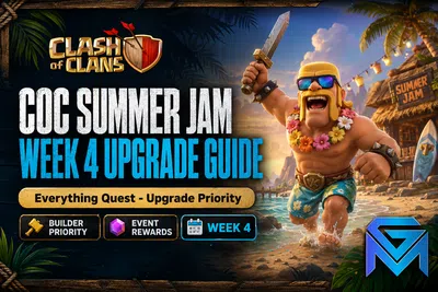 Clash of Clans CoC Summer Jam Everything Quest — Week 4 Upgrade P news image