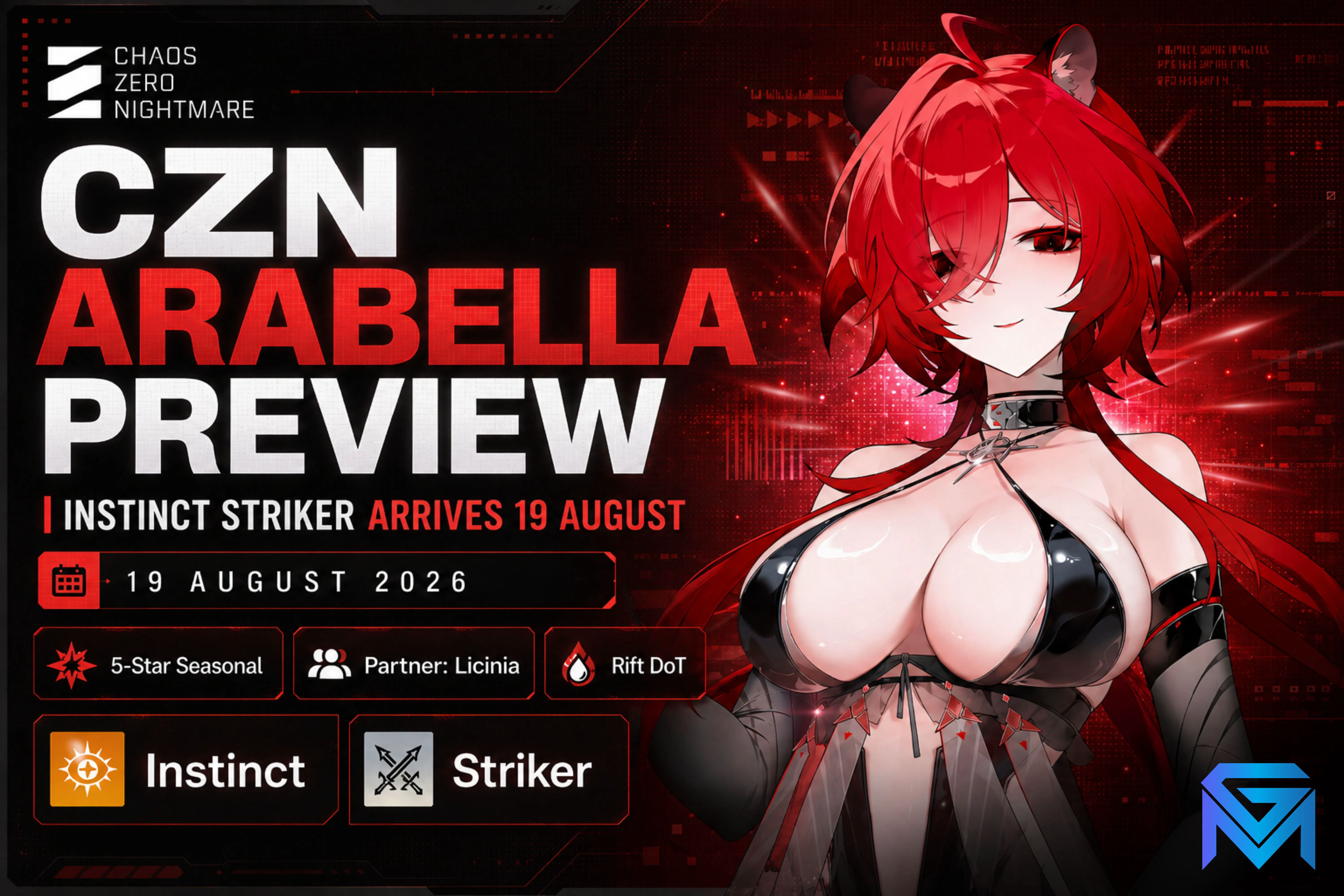 Chaos Zero Nightmare CZN Arabella Preview: Instinct Striker Arrives 19 news image