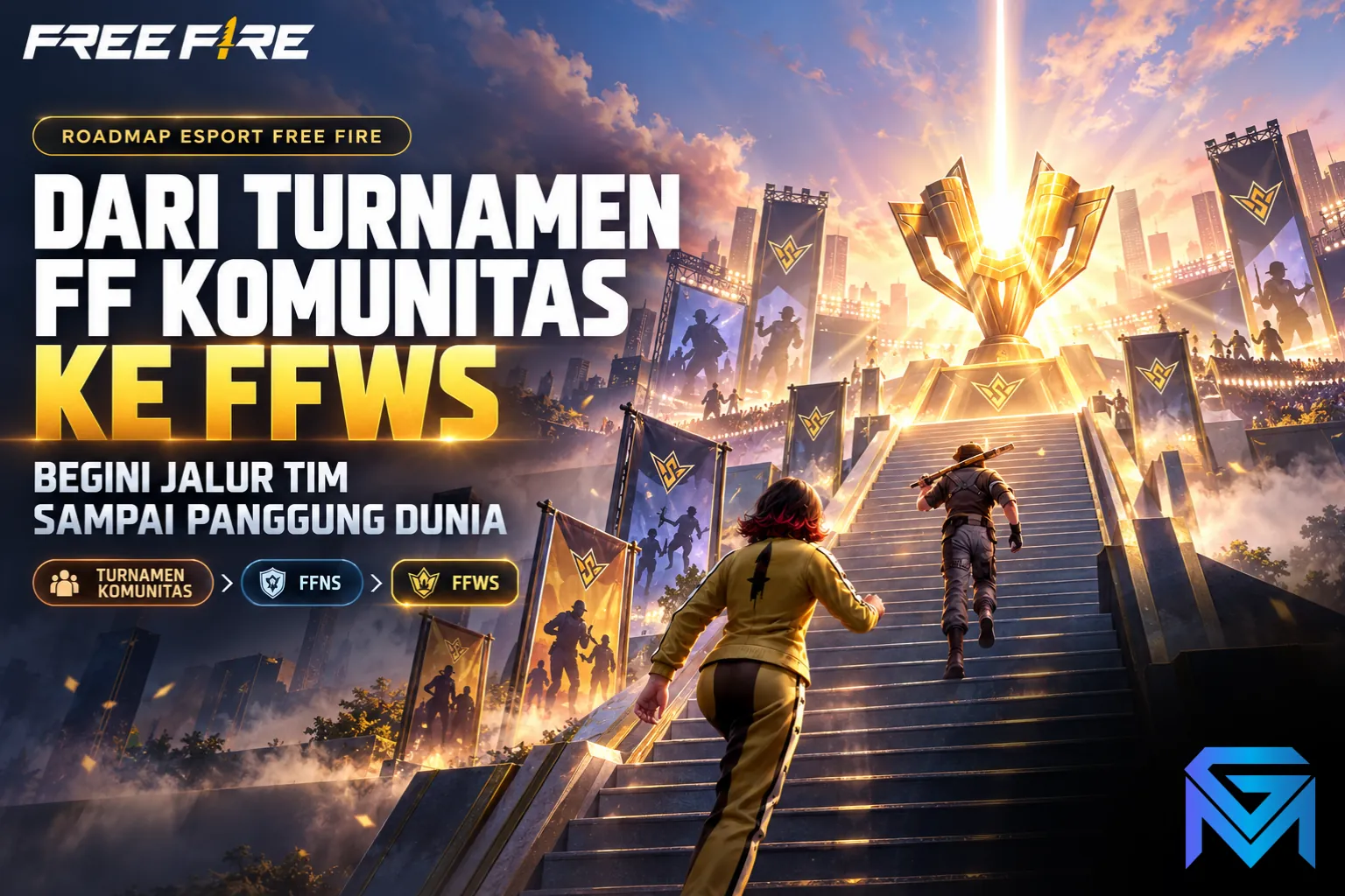 Free Fire Dari Turnamen FF Komunitas ke FFWS, Begini Jalur T news image