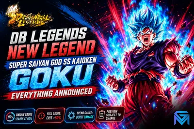 Dragon Ball Legends DB Legends New LEGEND Super Saiyan God SS Kaioken  news image