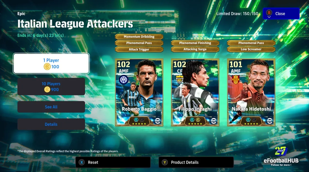 Epic Italian League Attackers 