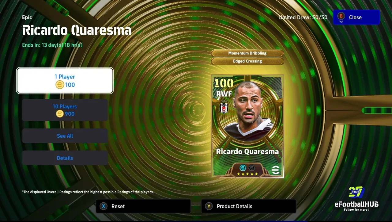 eFootball Epic Ricardo Quaresma: Is the Trivela King Worth It?