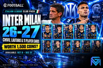 eFootball eFootball Inter Milan 26-27 Pack: Is Chivu Worth 1 news image