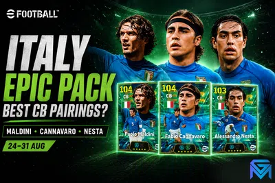 eFootball eFootball Italy Epic Pack: Maldini, Cannavaro and  news image