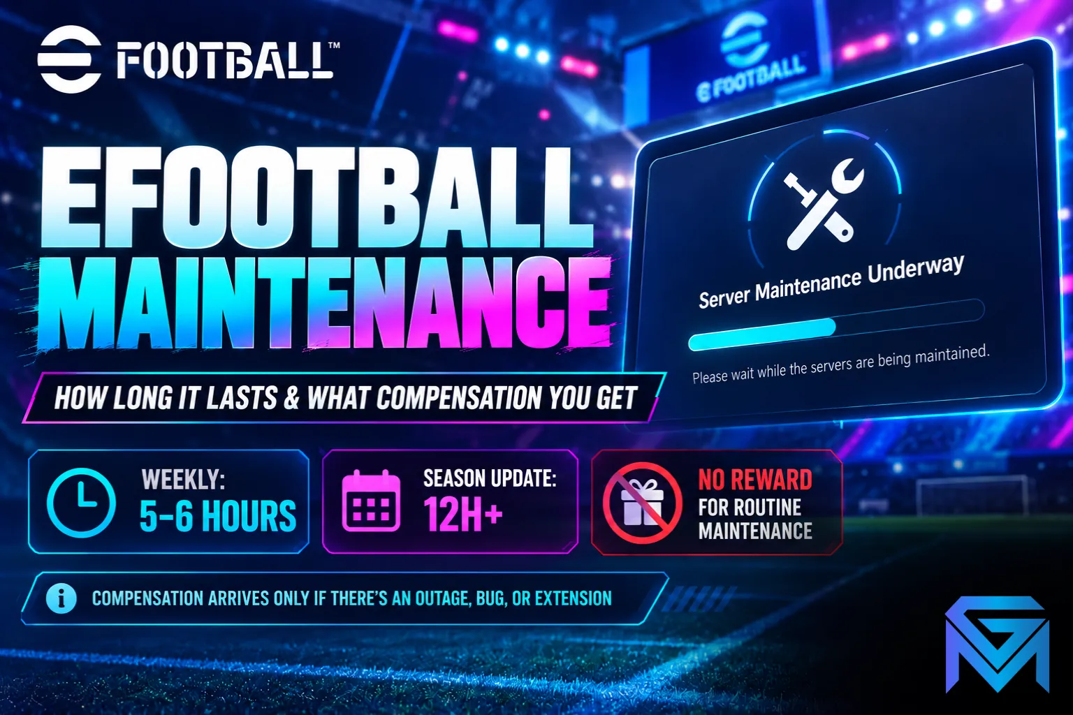 Maintaince Types eFootball Maintenance: How Long It Lasts and What Compensation You Get ...