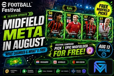eFootball eFootball Midfield Meta in August: What Changes an news image
