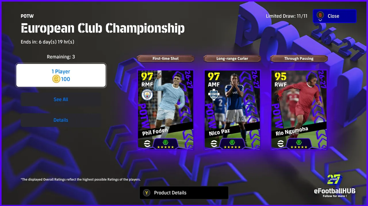 POTW European Club Championship