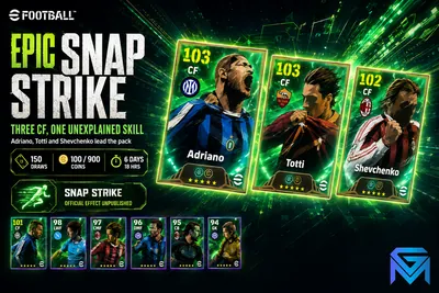eFootball eFootball Snap Strike Pack: Three CF, One Unexplai news image