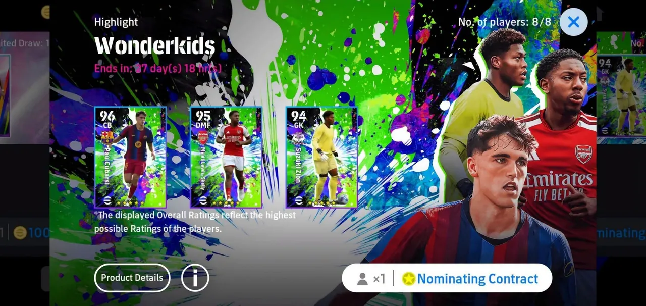 eFootball Wonderkids Nominating Contract: Who Should You Pick?