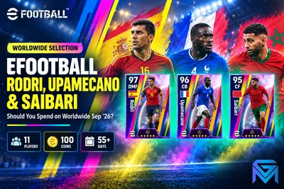 eFootball eFootball Worldwide Sep '26: Rodri, Upamecano & Sa news image