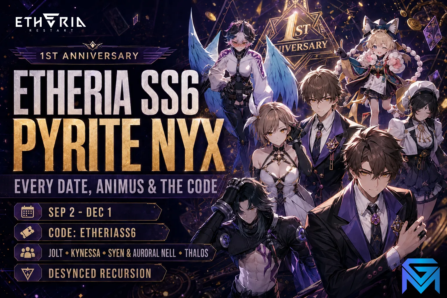 Etheria: Restart Etheria SS6 Pyrite Nyx: Every Date, Animus and the news image