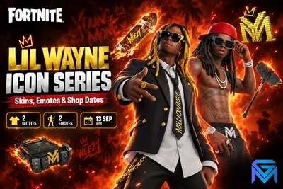Fortnite Fortnite Lil Wayne Icon Series: Skins, Emotes & Sh news image