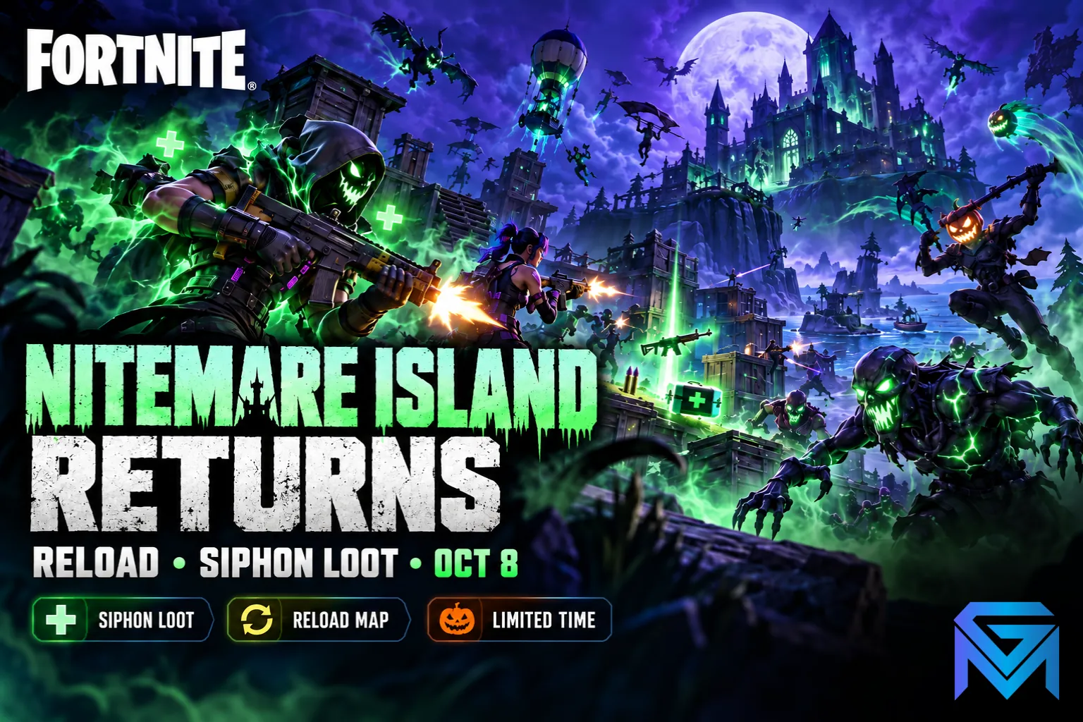 Fortnite Fortnite Nitemare Island Returns to Reload: Siphon news image