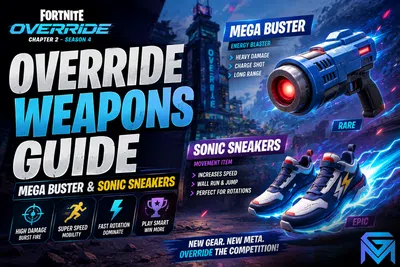 Fortnite Fortnite Override Weapons Guide: Mega Buster and S news image