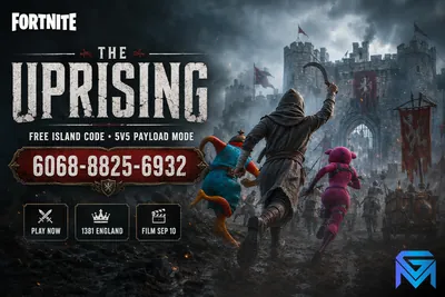 Fortnite Fortnite The Uprising: Island Code and How the 5v5 news image