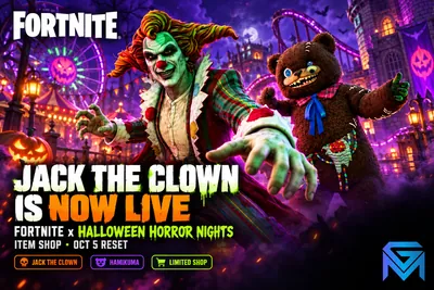 Fortnite Fortnite x Halloween Horror Nights: Jack the Clown news image