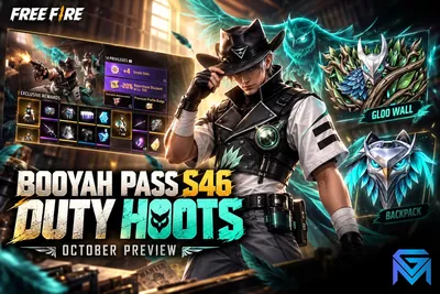 Free Fire Free Fire Booyah Pass S46 Duty Hoots: October Prev news image