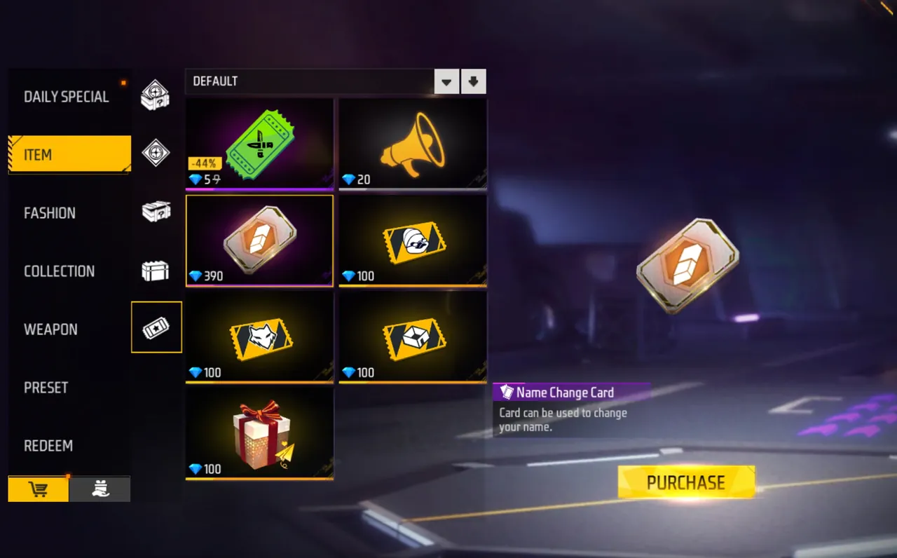 Free Fire Name Change: Name Change Card, Cost and Stylish Name Rules