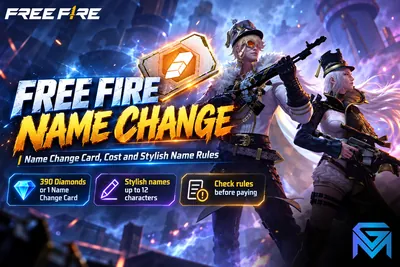 Free Fire Free Fire Name Change: Name Change Card, Cost and  news image