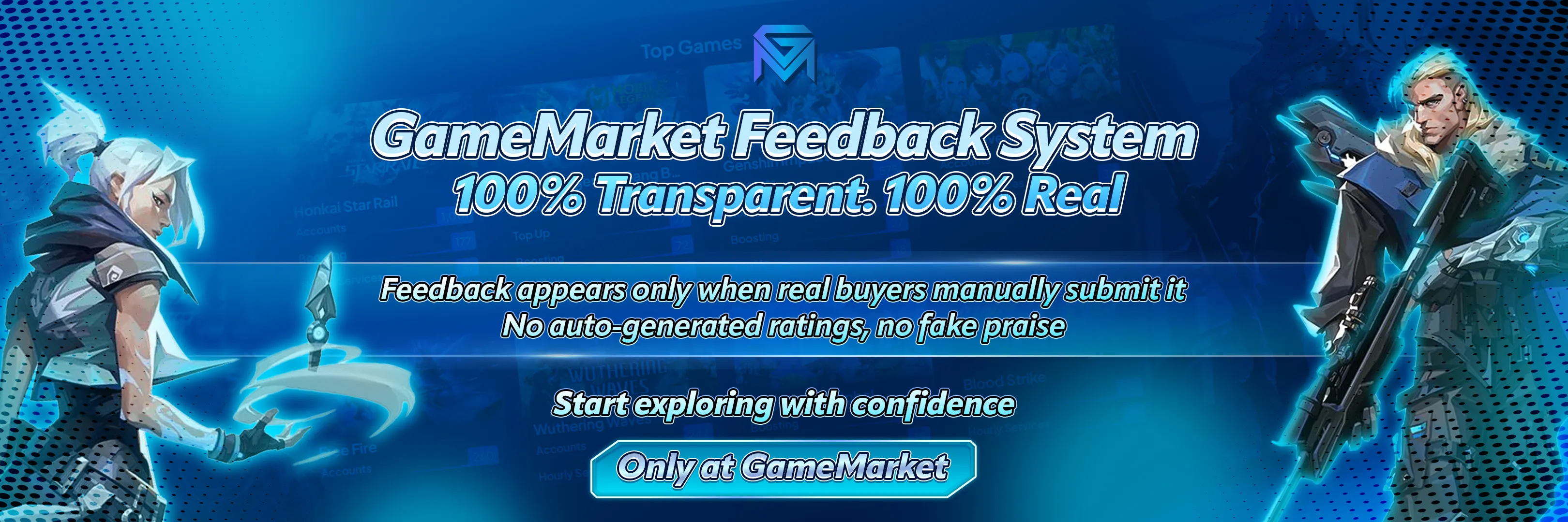 GameMarket GameMarket Feedback System: 100% Transparent, 100% news image