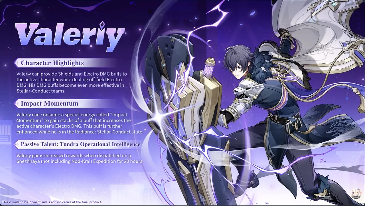 New Character Valery
