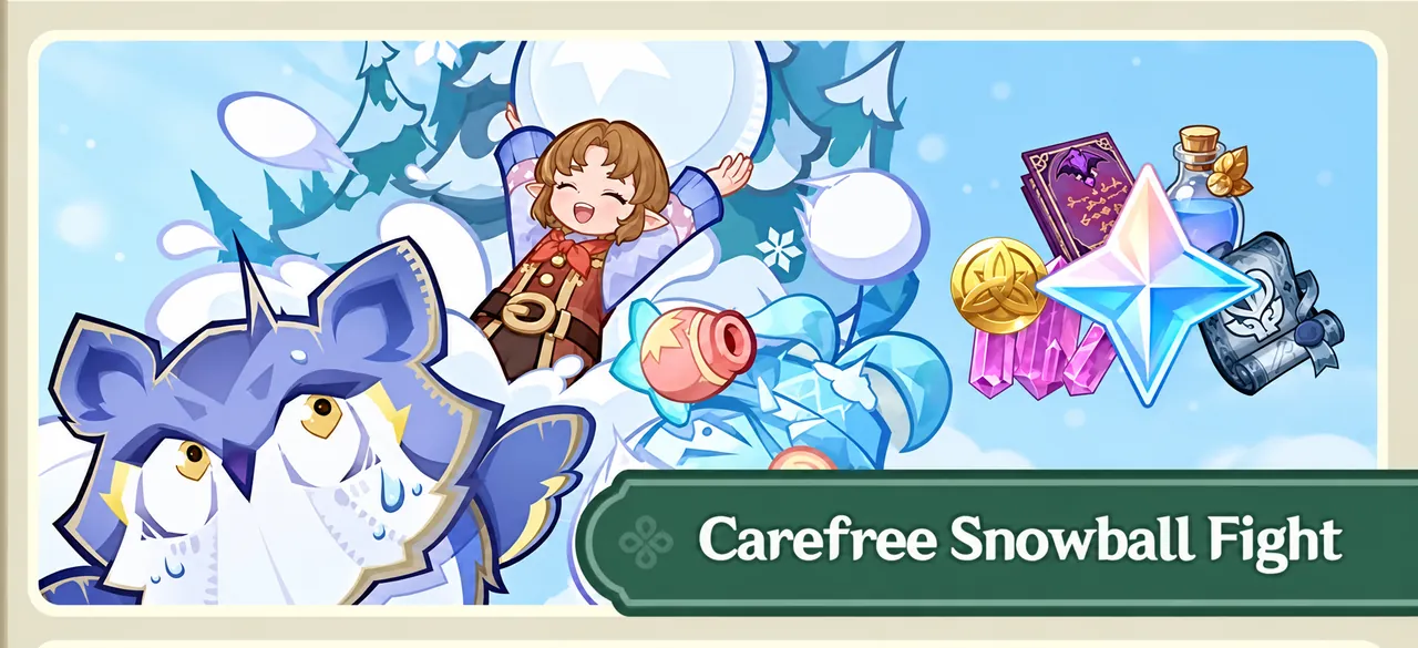 Genshin Impact Carefree Snowball Fight: 420 Primogems Event Guide