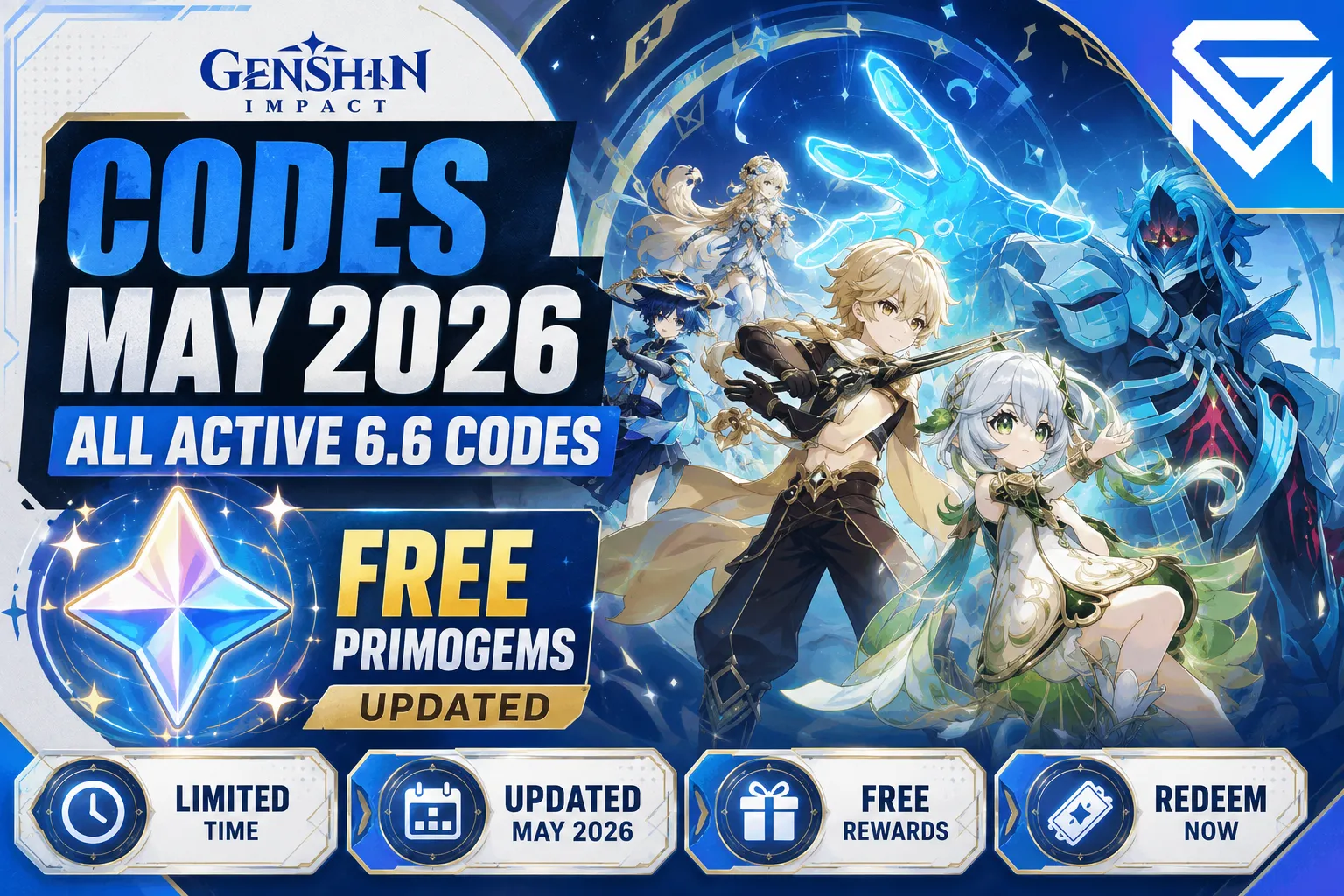 Genshin Impact Genshin Impact Codes May 2026 — All Active 6.6 Cod news image