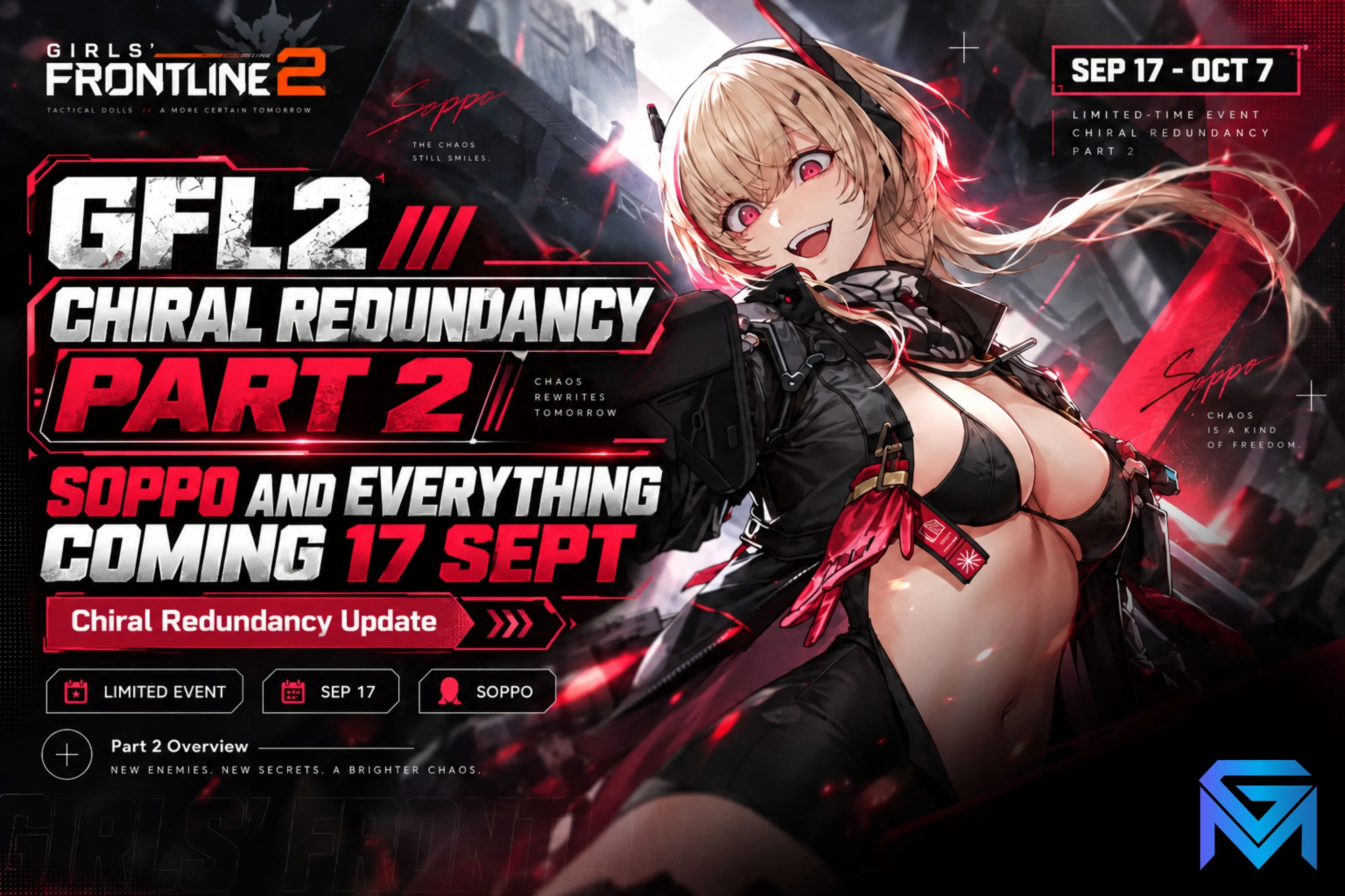 Girls' Frontline 2: Exilium GFL2 Chiral Redundancy Part 2: Soppo and Everythin news image
