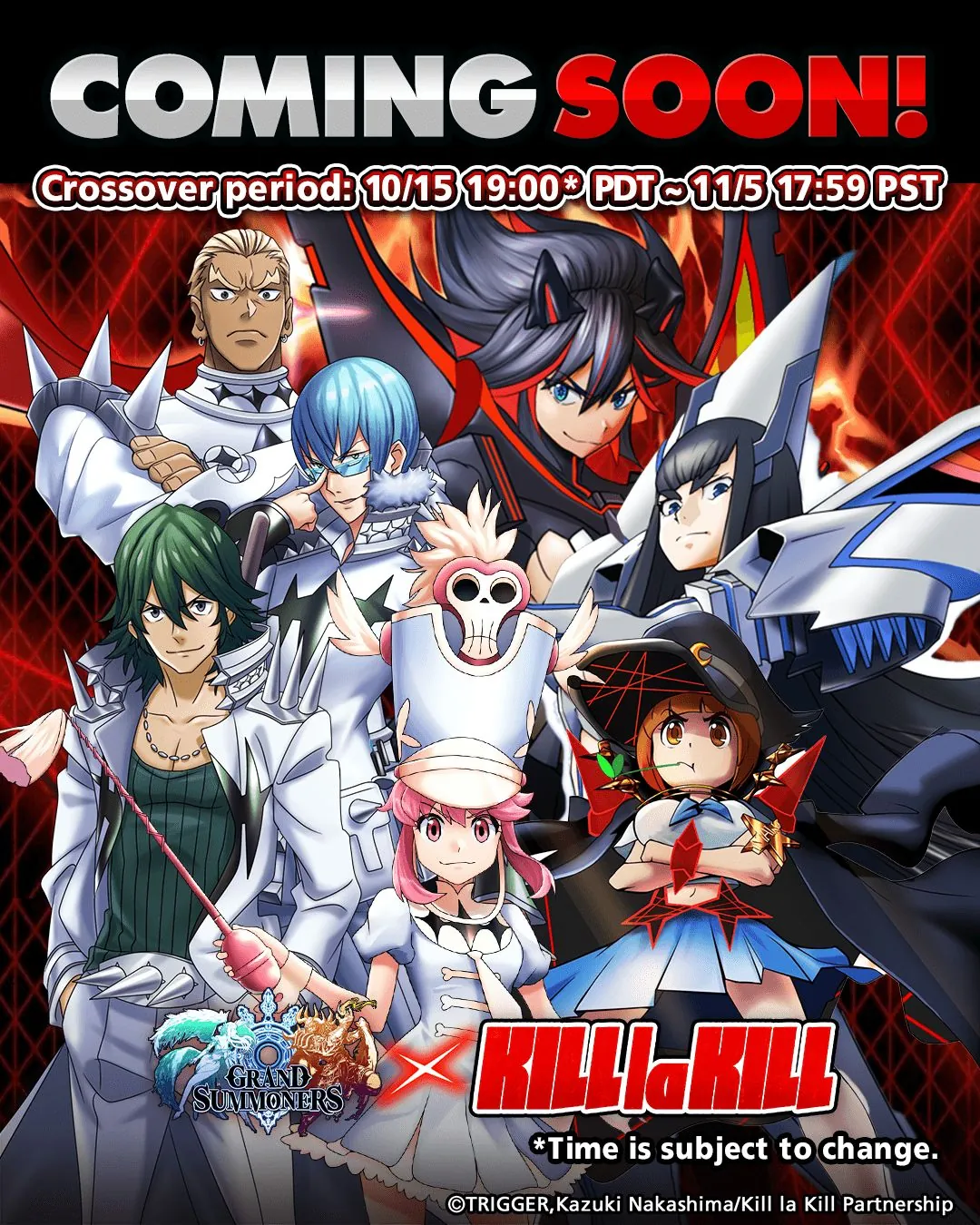 Grand Summoners x Kill la Kill Returns: Dates, Units & Gear