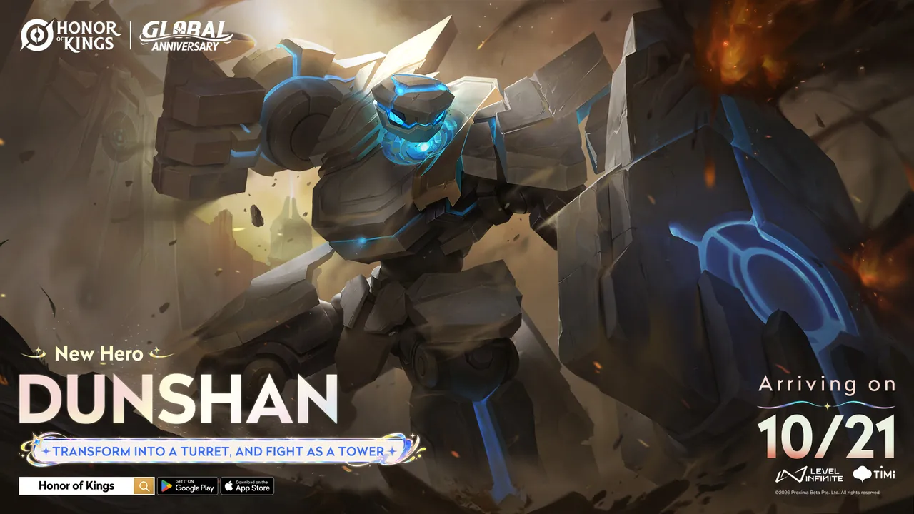 Honor of Kings Global Anniversary 2026: Dunshan and Free Legend Skin