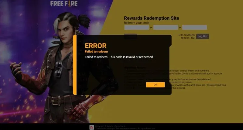 How to Redeem Codes in Free Fire: Official Site, Rules and Common Errors